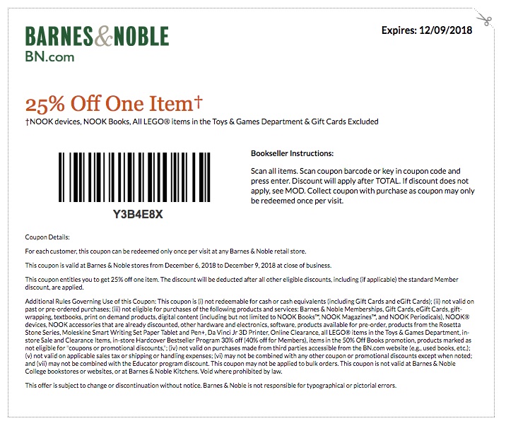Barnes And Noble Nook Coupon