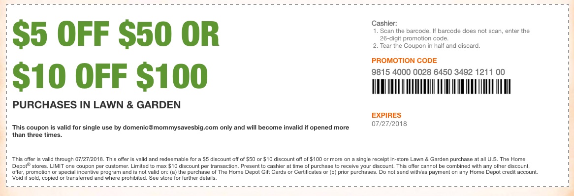 Home Depot Coupons In Store (Printable Coupons) - 2019