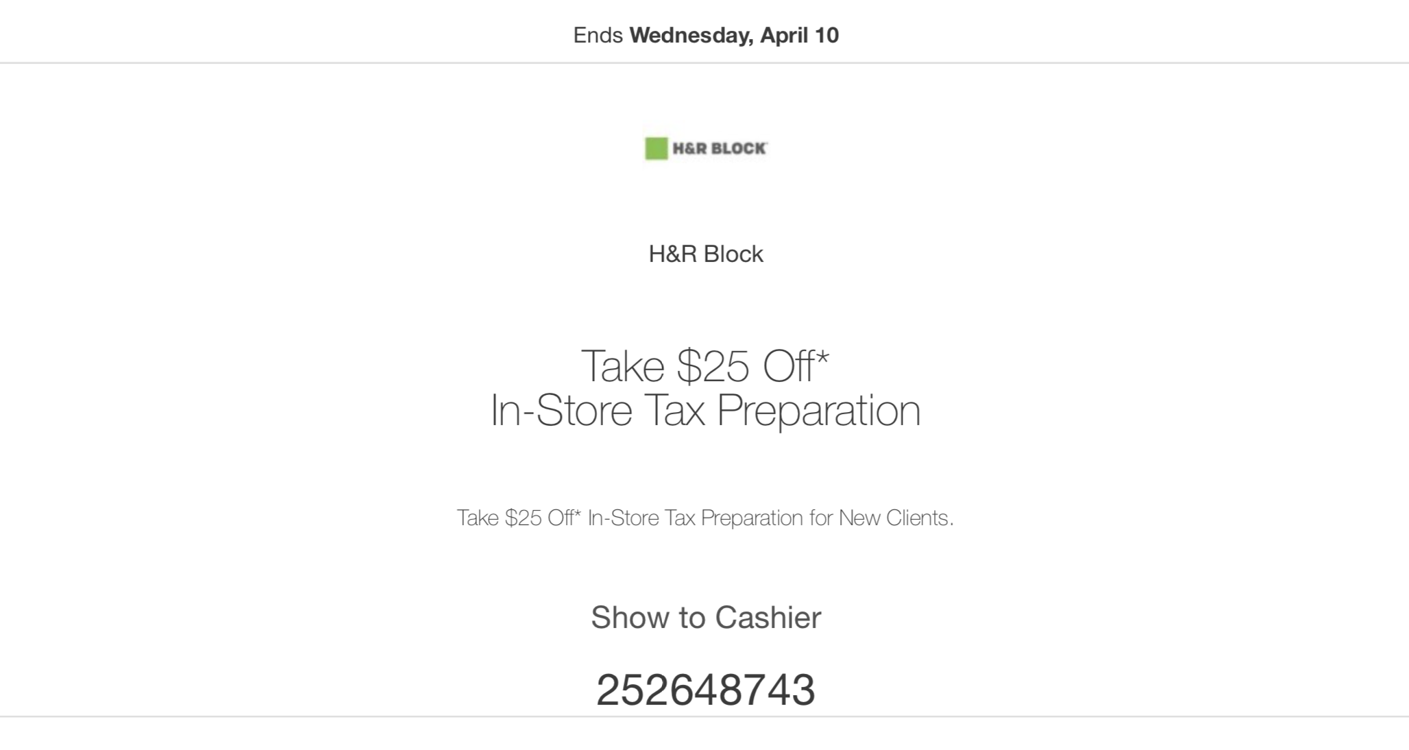 H&R Block Coupons In Store & Online (Printable Coupons ...